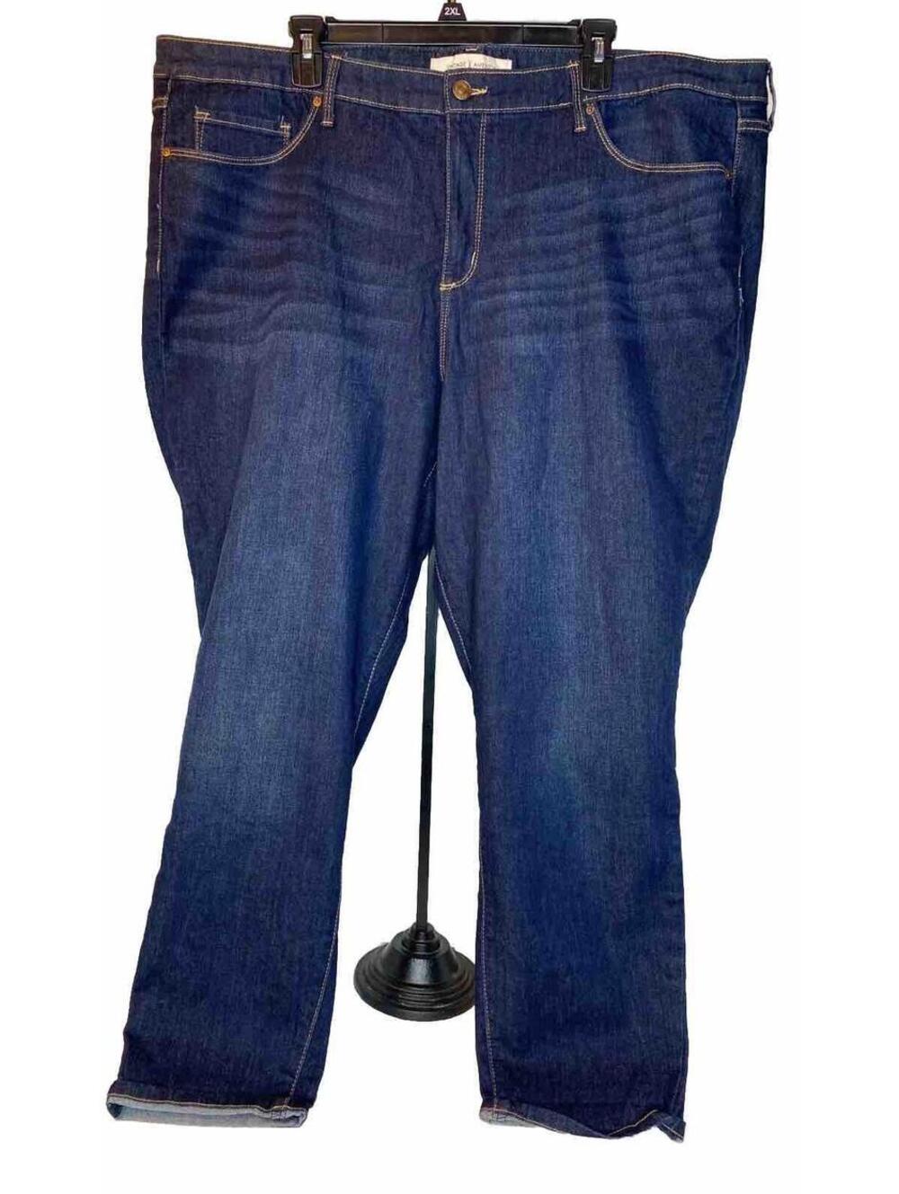 Vintage America Wonderland Woman’s High Rise Stretch Plus  Size Jeans 24W